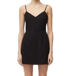 French connection whisper v-neck mini dress size 8